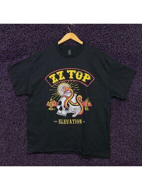 ZZ Top 2025 The Elevation Tour Dates Blues Rock T-Shirt XL